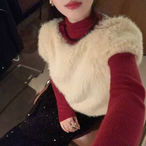 冬季新款韩版洋气羊羔毛