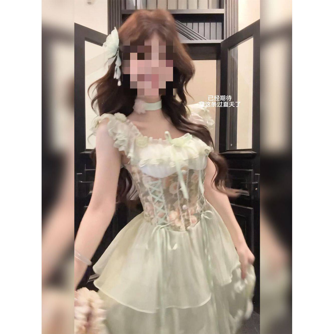 法式少女度假风碎花连衣裙女夏季连衣裙