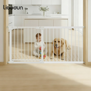 利伯顿宠物隔离门大型犬门栏小型狗狗围栏免打孔室内栅栏防猫护栏