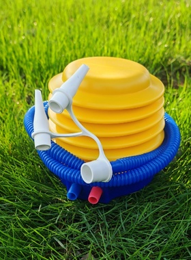 大号高效黄色压缩脚踩泵 气球气垫床专用打气筒 游泳圈沙发充气泵