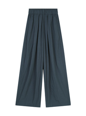 CLEAN SPACE简约慵懒风休闲裤女2025十三行秋夏新款高腰长裤53350