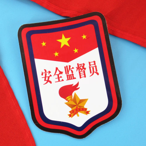 安全监督员臂章牌子少先队员班干部徽章别针式袖标小学生队袖章