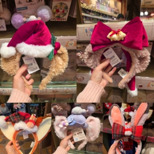 出租迪士尼2025万圣诞玲达菲圣诞雪莉玫贝尔米妮发箍园区租赁