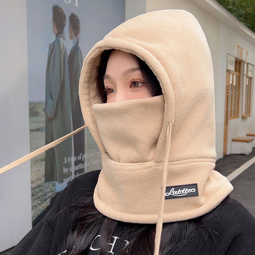 包头帽户外女冬季帽围脖一体骑车