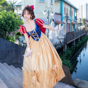 2025新款~游园会白雪公主cos服装成人女穿搭连衣裙子演出童话故事
