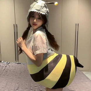 蜜蜂鲨鱼 人偶搞笑穿搭网红衣饰 万圣节cos小蜜蜂鲨bee成人女服装