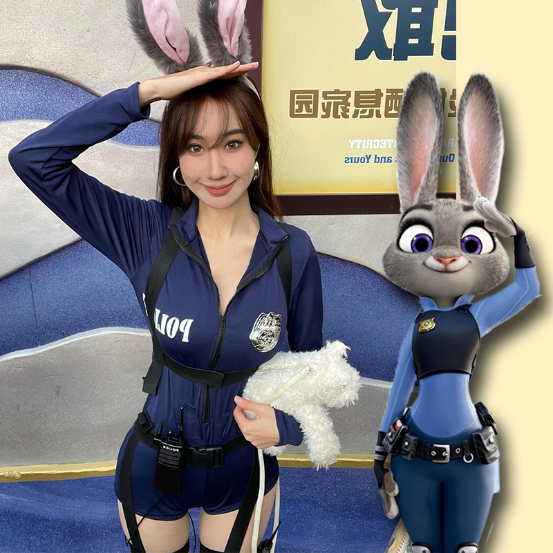兔子警官衣服成人女警性感衣服漫展连体衣纯欲制服朱迪cos服套装