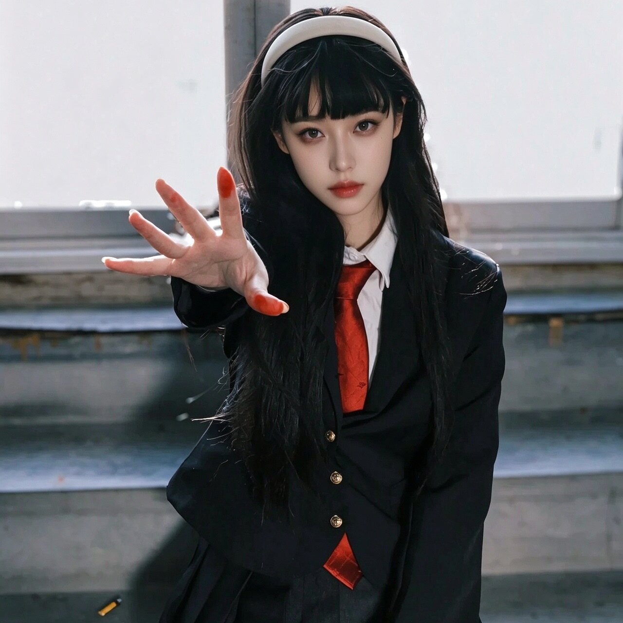 万圣节川上富江cosplay服 第五人格联动装暗杀剧场cos服装富江jk