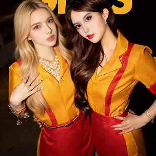 破产姐妹！万圣节cos服装工作制服同款酒吧短裙成人女闺蜜辣妹Max