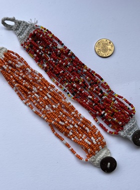 一龙外贸饰品玻璃米株编制百搭重工手串个性手链A2