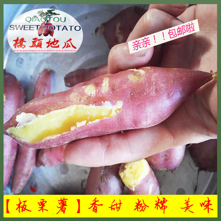 现挖发货海南澄迈桥头富硒地瓜金手指板栗薯新鲜红薯番薯10斤包邮