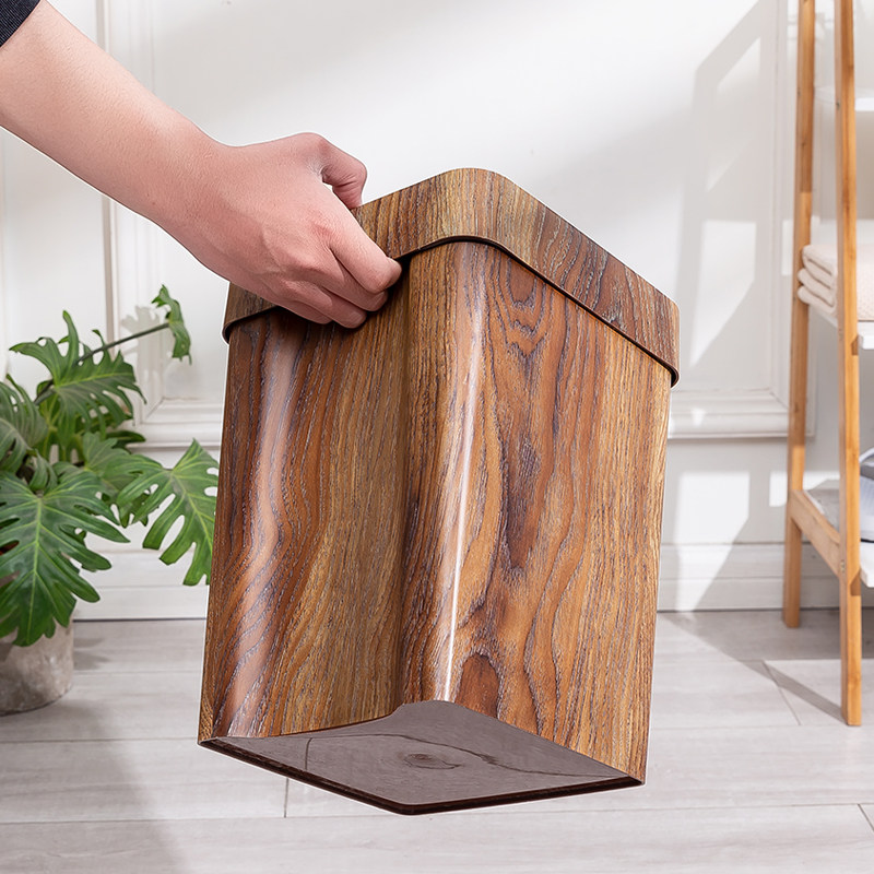 新中式复古垃圾桶创意仿木纹加厚家用无盖高档纸篓大理石纹垃圾桶,家庭/个人清洁工具,垃圾桶,淘宝优惠券,粉丝福利购,淘宝优惠卷