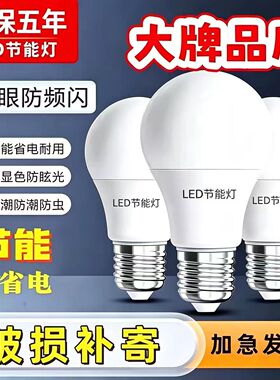 LED灯泡螺丝口节能灯泡超高亮省电E27大螺口家用护眼电灯泡球泡灯
