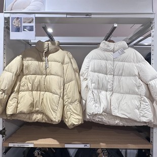 羽绒羽绒茄克羽绒服蓬松夹克外套女461276 2023冬季 云朵感 日单