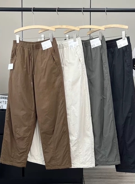 日单~ 冬季百搭宽松休闲软壳捏褶两穿加厚加绒防风休闲裤女479402