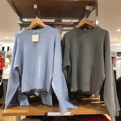 日系女装男装柔滑棉质圆领套头针织衫保暖毛衣卫衣秋冬新款481673