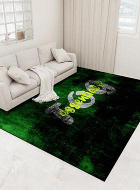 新款绿色复古FOG潮牌地毯美式高级感ESSENTIALS客厅沙发茶几地垫