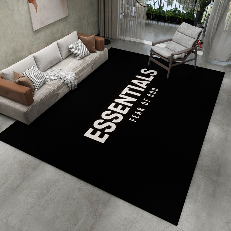 潮牌美式高街FOG ESSENTIALS复线地毯客厅沙发电竞房黑色卧室地垫
