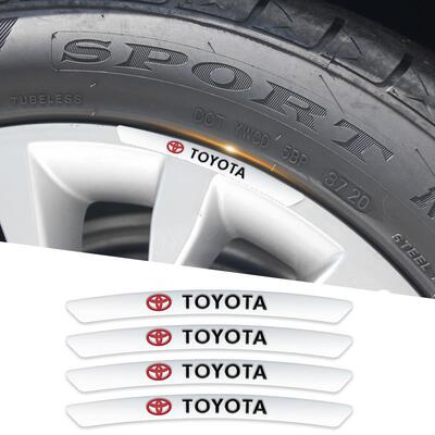 适用丰田TRD凯美瑞RAV4亚洲龙汉兰达汽车轮毂贴划痕遮挡装饰改装