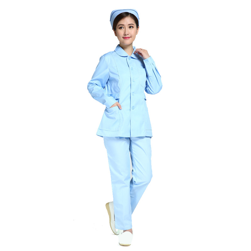 宝薇姿长袖冬装分体套装ICU室护士服牙科医院服装药店服工作服夏
