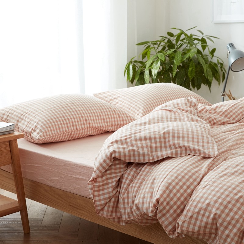 无印良品被套单件纯棉水洗棉150x200x230床单被罩单人100全棉被单