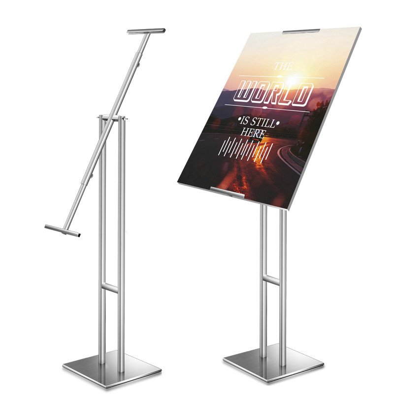 不锈钢广告牌展示牌指引牌立式水牌立牌亚克力kt板指示牌海报架