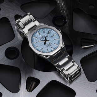 S108 轻薄商务钢带潮流石英表EFR 卡西欧手表男生正品 EDIFICE新款