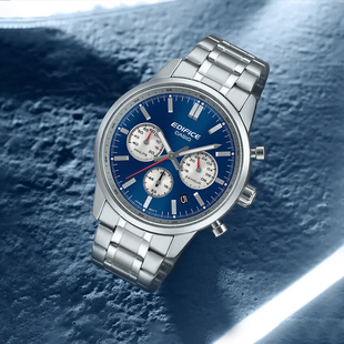 卡西欧男生手表EDIFICE新款休闲商务防水指针男士石英表EFR-575D