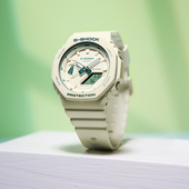 卡西欧初中生手表女G SHOCK八角薄荷绿运动防水电子表GMA S2100