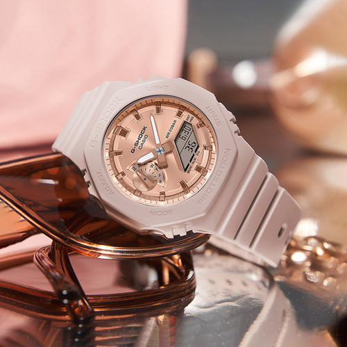 卡西欧女双显潮流运动电子表