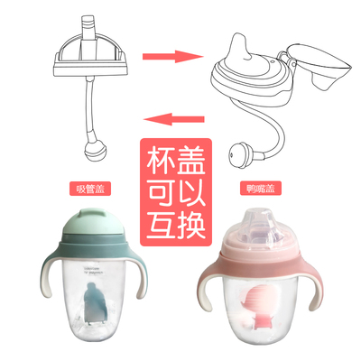 babycare水杯鸭嘴吸管杯240360 300毫升学饮杯吸嘴配件鸭嘴换吸管