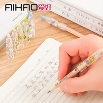 Stationery loving pupils cartoon pencil cap pencil case protection pencil case pencil extender random