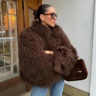 Short Coats Jacket Plush Female Fur Winter Outwear Faux