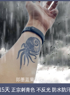 2张克苏鲁防水持久果汁纹身贴
