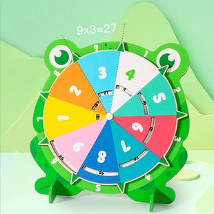 青蛙乘法口诀转盘儿童益智玩具可爱动物造型宝宝更爱学习玩乐成长