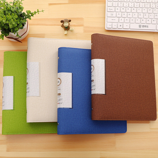 10mm宽行距B5皮面活页本100克纸70张13mm宽格横线本笔记本16K学生