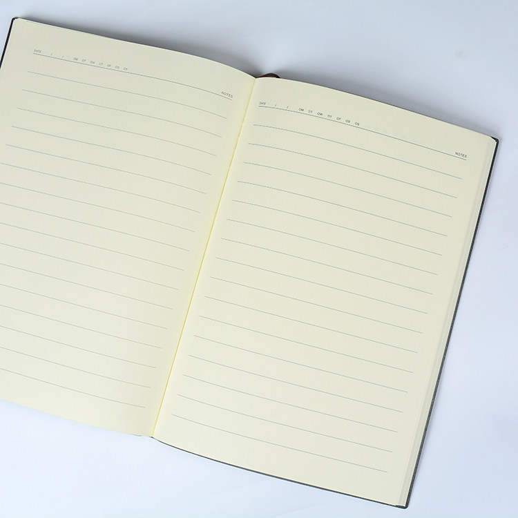 A4 B5 A5 대형 그리드 13MM 수평선 넓은 줄 간격 컬러 가죽 기록 연구 노트 육군 녹색 1.3CM