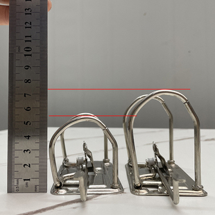 快劳夹配件 2孔超大容量装订两孔夹7厘米厚大金属铁夹文件按压夹