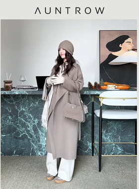 “都灵之冬” 【奢】100極细澳毛 极简气质大翻领双面羊毛大衣