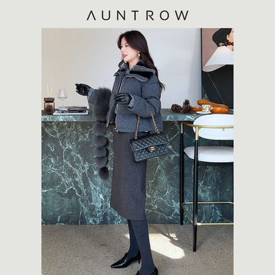 “都市限定” 【奢】100羊毛×水貂毛 水貂毛领羽绒服鹅绒外套