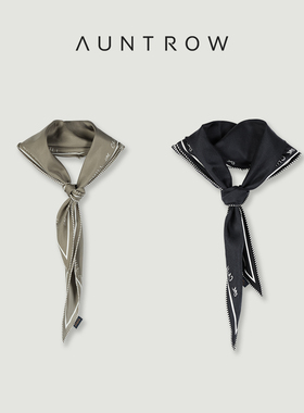 “艺术画染” 100桑蚕丝 法式简约菱形斜纹丝巾