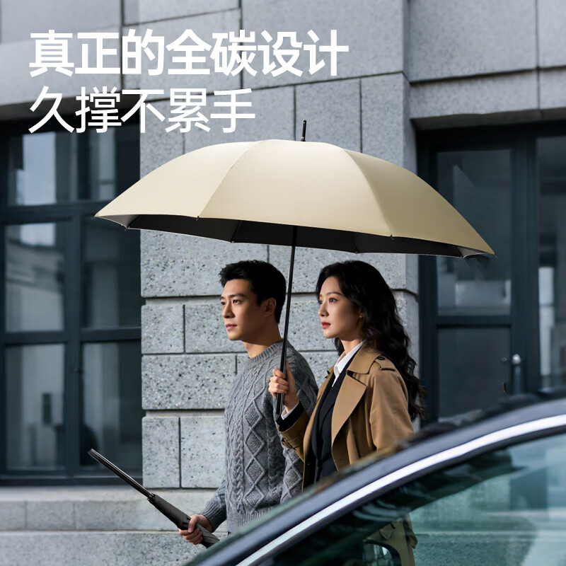 碳纤维晴雨伞超轻长柄伞图片