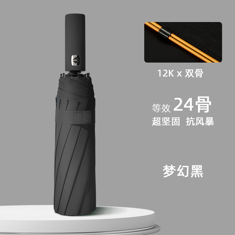 自动雨伞男女加大加固晴雨两用遮阳伞图片