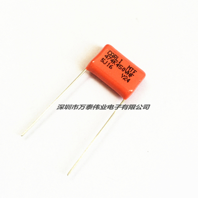 橙色进口CARLI凯励MTF薄膜电容器450V474K 0.47uf 470nf P15MM