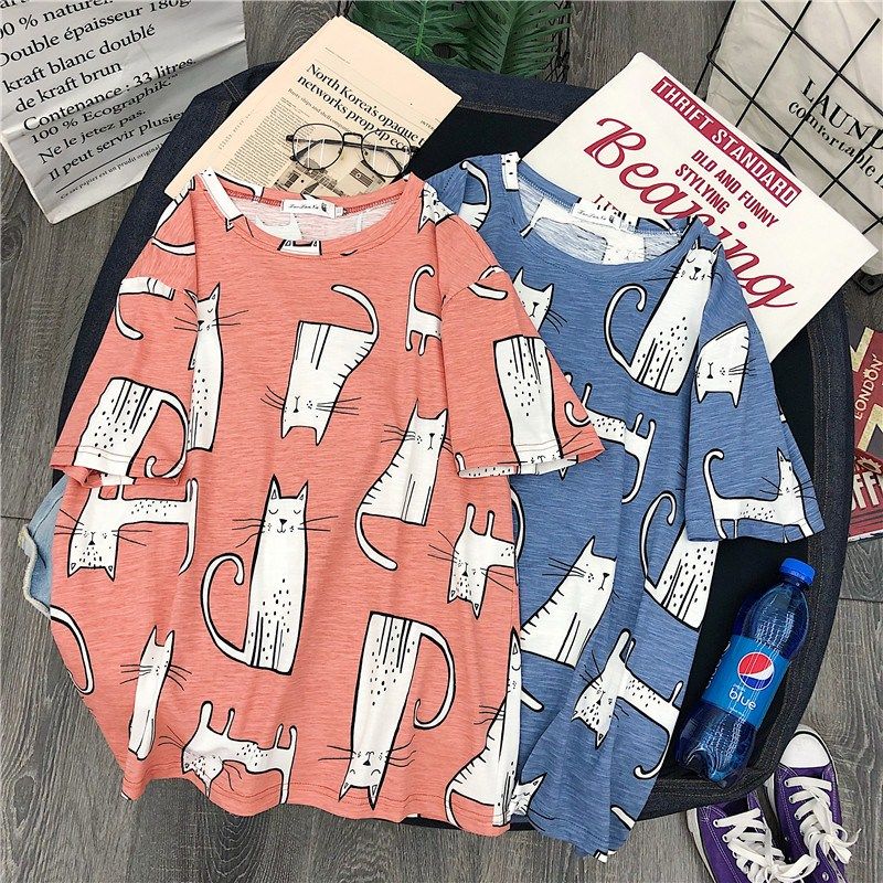 短袖女2019新款宽松韩版学生闺蜜装夏季嘻哈bf原宿ins半袖T恤上衣|ruв категории Женская одежда, футболка - от Buy2taobao.com для оказания профессиональной услуги покупки агента Taobao