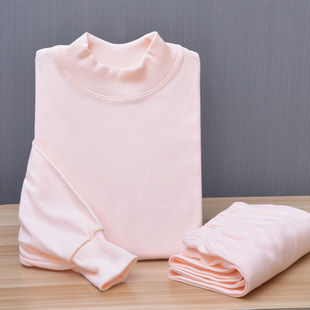 纯色棉毛衫 秋冬老式 棉毛裤 线衣线裤 纯棉秋衣秋裤 套装 女全棉内衣裤