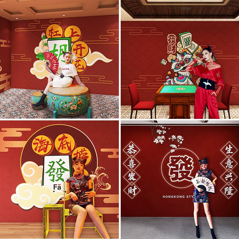 海彩墙纸壁画壁布电视背景墙壁纸