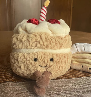 正品JELLYCAT生日蛋糕安抚玩偶