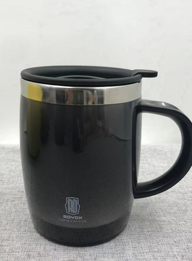 莱德斯RDYDX保温杯304不锈钢450ml男爵商务咖啡杯（黑色B45101）