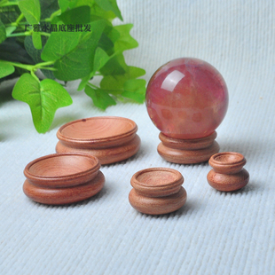 实木水晶球圆球底座葫芦形创意多功能展示底座木质支架底托摆件